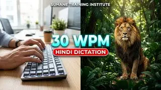 HINDI TYPING DICTATION - 30 WPM #cpct