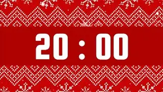 20 Minute Timer | With Alarm Bell & No Music | Cozy Holiday Sweater Theme ❄️❤️