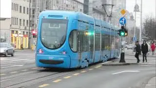 Tramvaji u Zagrebu fotografirano u prosincu 2025. godine