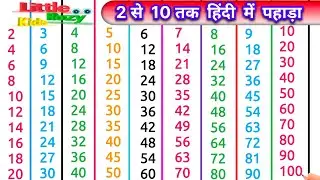 2 का पहाड़ा 20 tak, Pahada, दो का पहाड़ा, Do se Das tak pahada, Table in hindi , 2 Se 20 tak pahada