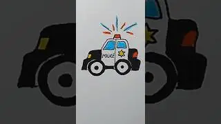 How to Draw a Police Car #drawing