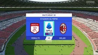 Roma vs Milan | Serie A Showdown | FIFA 23 Gameplay