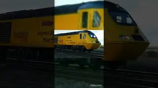 The Flying Banana Test Train Yellow HST Intercity 125 Class 43 Diesel 1Q23 #trainspotting
