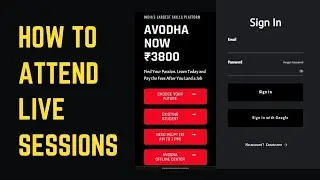 How to Attend Avodha Live Sessions for Doubts Clearance? #05