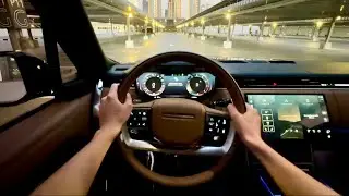 2025 Range Rover Vogue V8 POV Test Drive &ndash; 523 HP in Dubai Downtown (Night Drive)