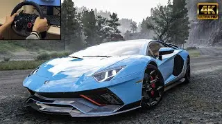 Lamborghini Aventador Ultimae - Forza Horizon 5 | Logitech G29 Gameplay
