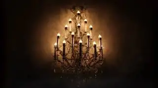 Classical Music Luxury Ambience &mdash; Chandelier With Flickering Candles