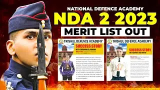 NDA 2 2023 Merit List Out | NDA 152 Course Final Merit List | NDA 2 2023 Topper List #ndameritlist