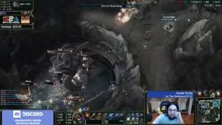 ziggs quadra baron steal on qt's stream