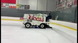 Having good times as a Zamboni operator baby !