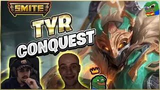 TYR, BUEN GAMEPLAY | Julio | Smite Ranked Conquest DuoQ R3n3gan