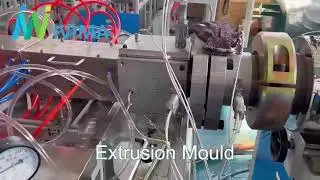 PVC window profile extrusion line#machine #plastic #extrusion #manufacturing #profile