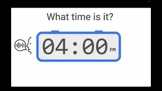 English Basics: Telling Time By Hours (Level One simple)