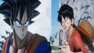 Jump Force 2019 - Son Goku vs Luffy | Dragon ball vs One Piece