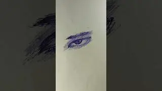 Draw hunter eyes with pen ✨ #shorts