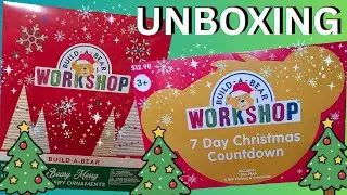 Распаковка рождественских адвент-календарей Build-a-Bear Workshop: миниатюрные плюшевые игрушки и...