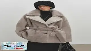 High end Luxury Merino Sheep Fur Shearling Jackets for Women Simple Fluffy Warm