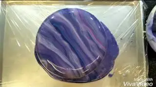 Marble Mirror Glaze Cake !!