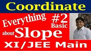 Basic # 2 | Slope of the straight line | Coordinate | XI / JEE Mathematics