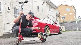MY FIRST 2 STROKE POWERED GOPED SCOOTER!