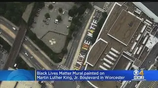 Black Lives Matter Mural Painted In Worcester