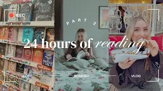 cosy reading vlog 📖 | 24 hour readathon continues, cups of teas & feeling festive ✨| uk booktube