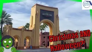 Universal Studios Orlando The Day After Halloween! | Christmas Decorations and HHN SALE!