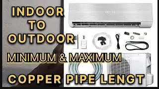 SPLIT AC COPPER PIPE MINIMUM SIZE AND MAXIMUM SIZE KIA HONA CHAHIYE || MRACTECH