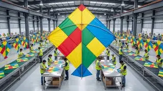 How Kites Are Made in Factory | Complete Kite Manufacturing Process | Paper Kite Production