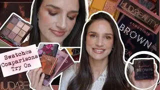 New!!! Huda Beauty Brown Obsessions Chocolate Eyeshadow Palette- Swatches, Comparison & Try On!!!