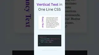 Vertical Text using CSS