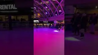 People having fun at Robson Square Ice Rink, in #vancouver #canada #4k