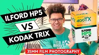 Kodak Tri-X vs Ilford HP5 film comparison. 35 mm analogue film photography. Street Photography.