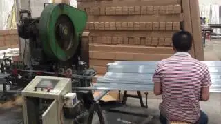 Punching Logo On Aluminium Tile Trim