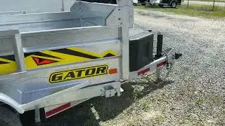 Remorque &agrave; benne versante en acier galvanis&eacute; - Remorque Gator