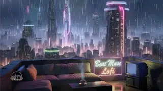 Heavy Rainy City Lofi &bull; Chillhop with Soft Drizzle | BeatMuse