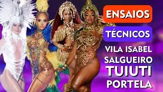 🚧 Análise dos ENSAIOS TÉCNICOS da Vila Isabel, Salgueiro, Tuiuti e Portela para o Carnaval 2026
