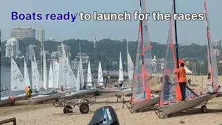 Asian Games Selection Trials Mumbai #sailing #indiansailing#asiangames #mumbai #chowpatty #travel