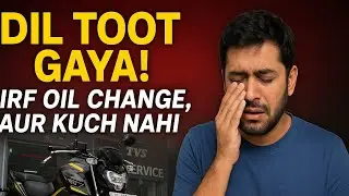 Moto vlog | TVS Raider First Service Experience &ndash; Dil Toot Gaya! Sirf Oil Change, Aur Kuch Nahi 😞 😱