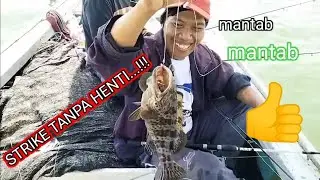 STRIKE TRUSSS,, DI SPOT BRANJANG NGEMBOH.!!!!! #barramundi #sahabathobimancing #kerapu #kakaptompel