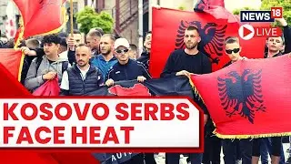 Ethnic Serb Protest Outside Municipal Offices In Leposavic | Kosovo Serb Conflict 2023 News LIVE