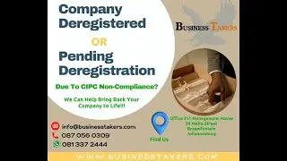 Company Deregistered or Pending Deregistration