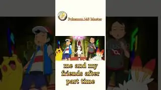 🥳🥳Ash, 🤤Goh and Cloi Party time #shorts  #pokemon #shortsfeed  #viral #subscribe #amv