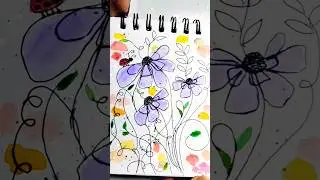 Relaxing Abstract Painting #art#painting#watercolor#shorts#youtubeshorts#sibanisartisticstudio#viral