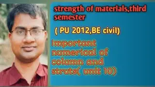 strength of materials/ column and struts numerical/ PU 2012/unit 10/ BE civil/ 3rd semester