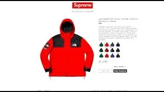 Supreme x TNF The North Face FW18 Week 9 Droplist & Price! 10 18 18