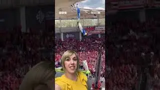 A Parachute Goes Wrong in Rugby Stadium in France! | Newsround