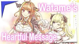 Watame's Heartful Video Letter to Coco [Hololive / Eng Sub]