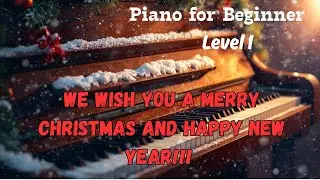 We Wish You a Merry Christmas|Beginner- Easy Piano Tutorial|Essentials 1|Simply Piano