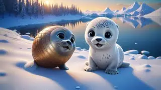 Six Baby Seals Sing in the Snow | Seal Song for Kids | Nursery Rhymes and Counting Fun